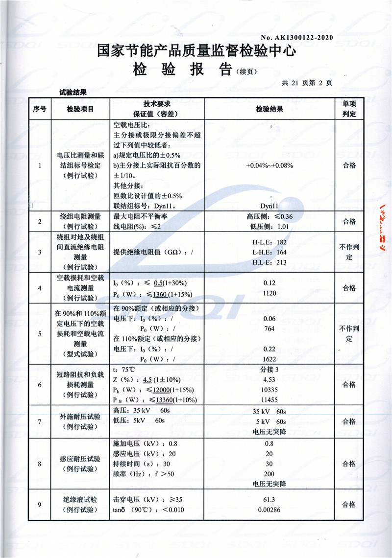 高低压试验报告-S11-1250济南济南济南油浸式变压器-2.jpg